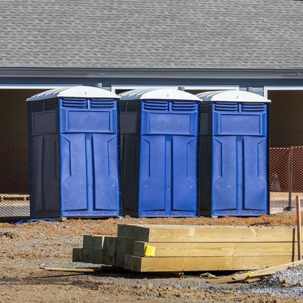 what is the expected delivery and pickup timeframe for the portable restrooms in Nenzel NE